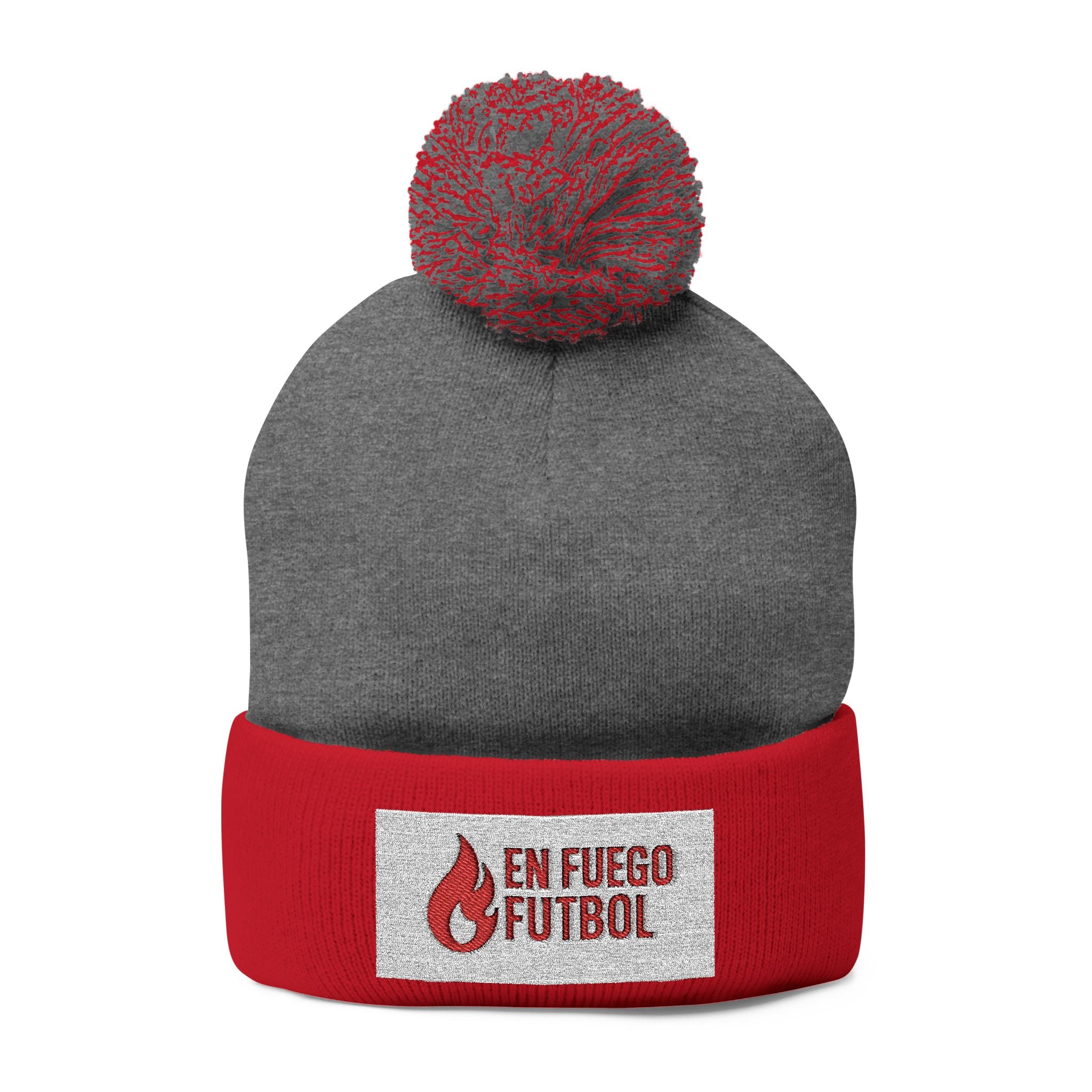 "En Fuego Futbol" Pom-Pom Knit Cap