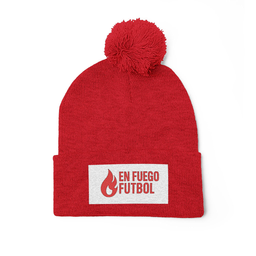 "En Fuego Futbol" Pom-Pom Knit Cap