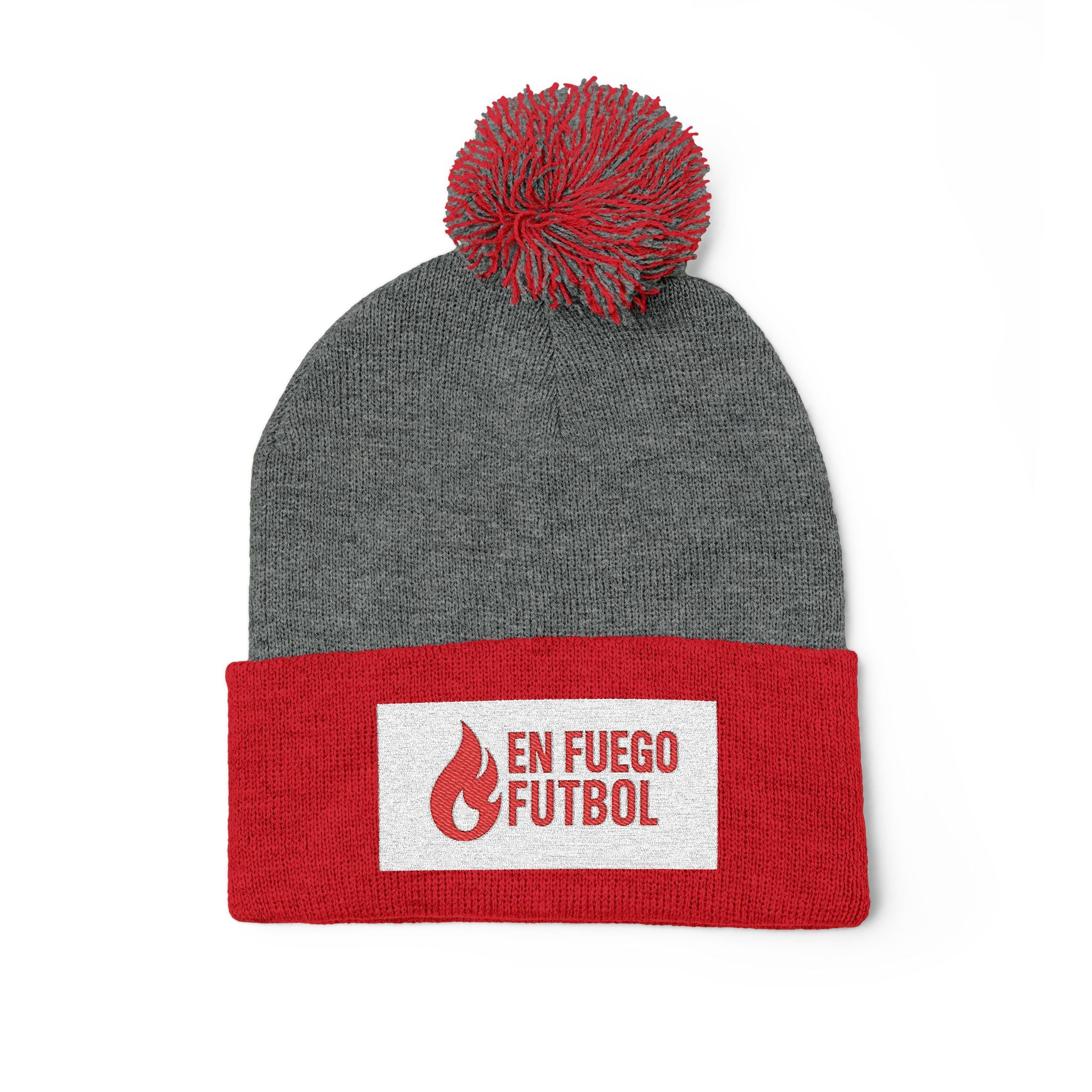 "En Fuego Futbol" Pom-Pom Knit Cap